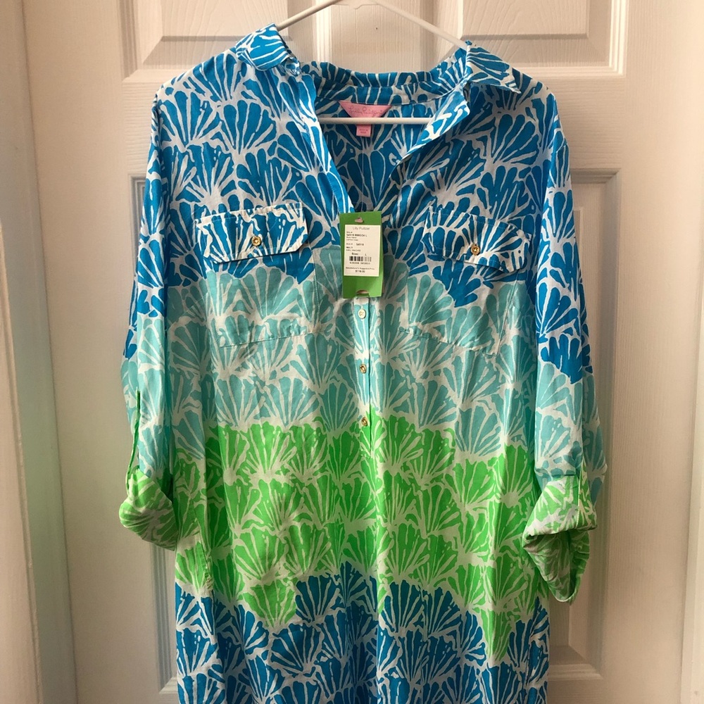 NWT LILLY PULITZER CAPTIVA TUNIC SIZE LARGE